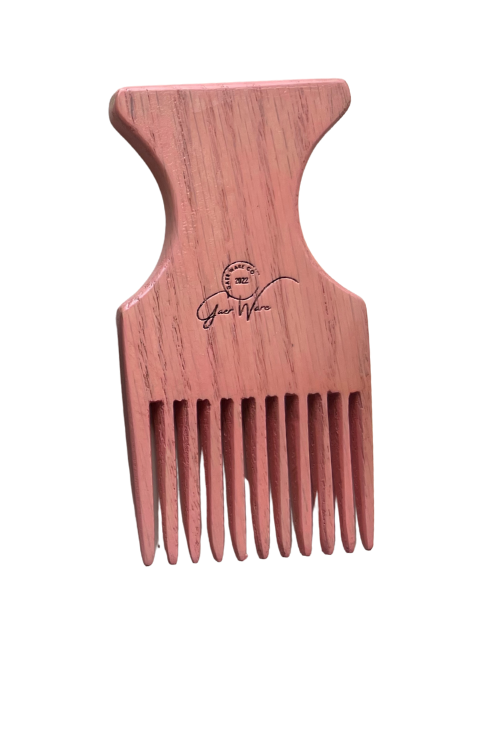 Jeronimo Encino Wood Hair Pick - Anti-Frizz, Static-Free, Ethically-Made, For All Hair Types