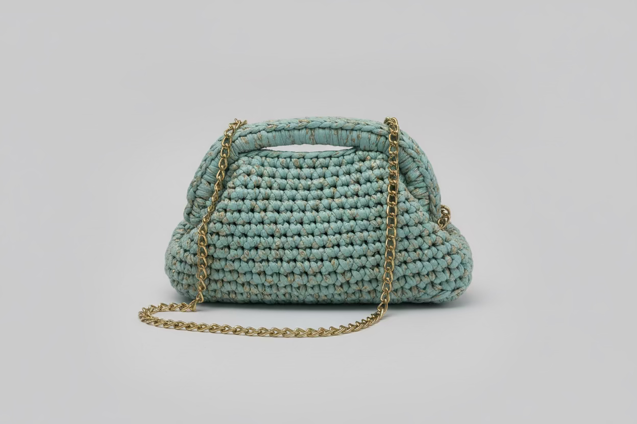 Binah Woven Crochet Handbag
