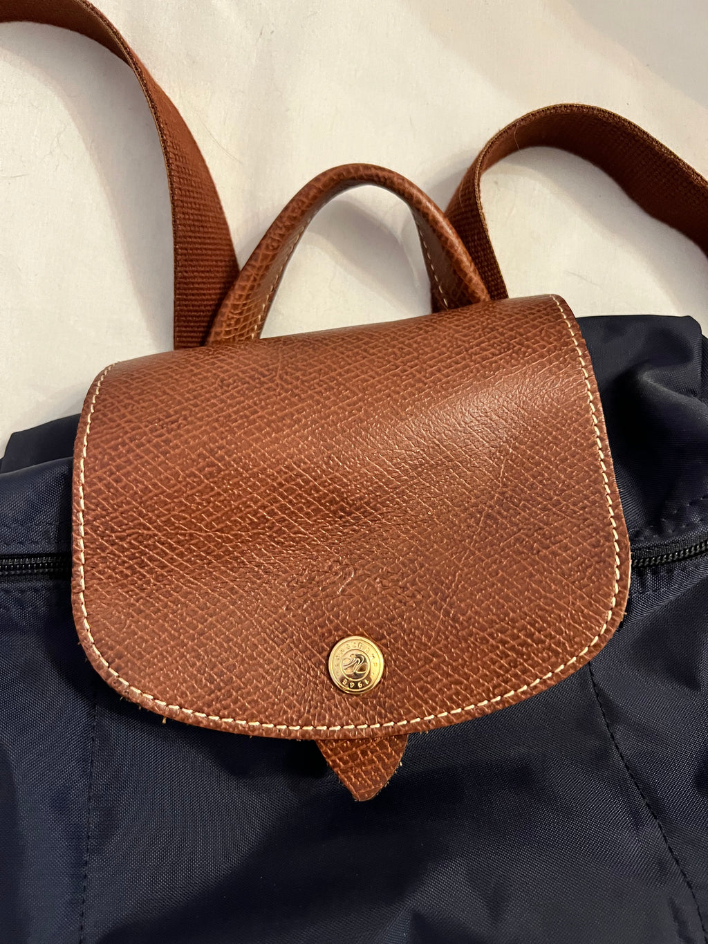 Longchamp Le Pliage Club Nylon Foldable Travel Backpack