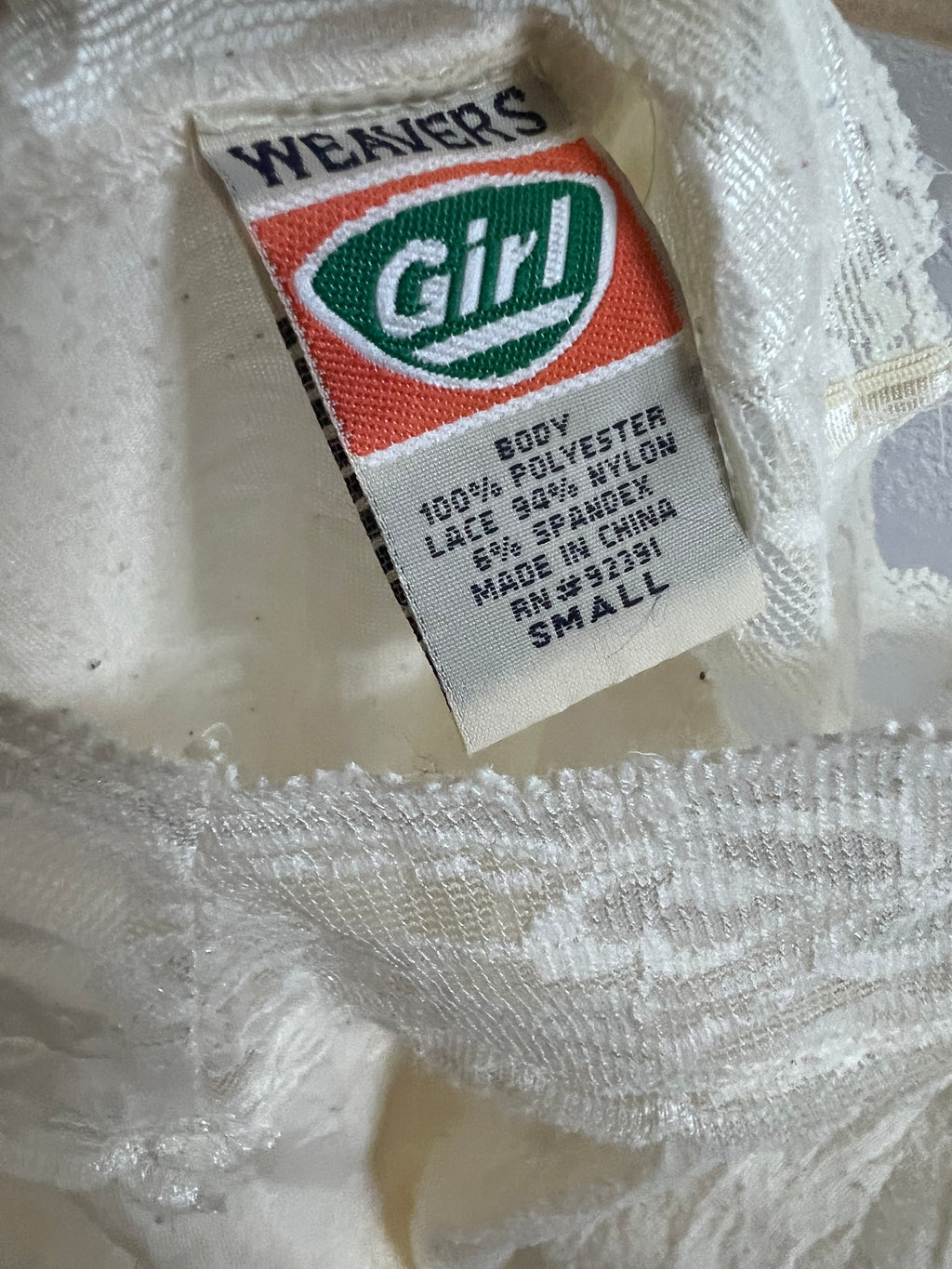 Ivory Lace Trim Cami Top