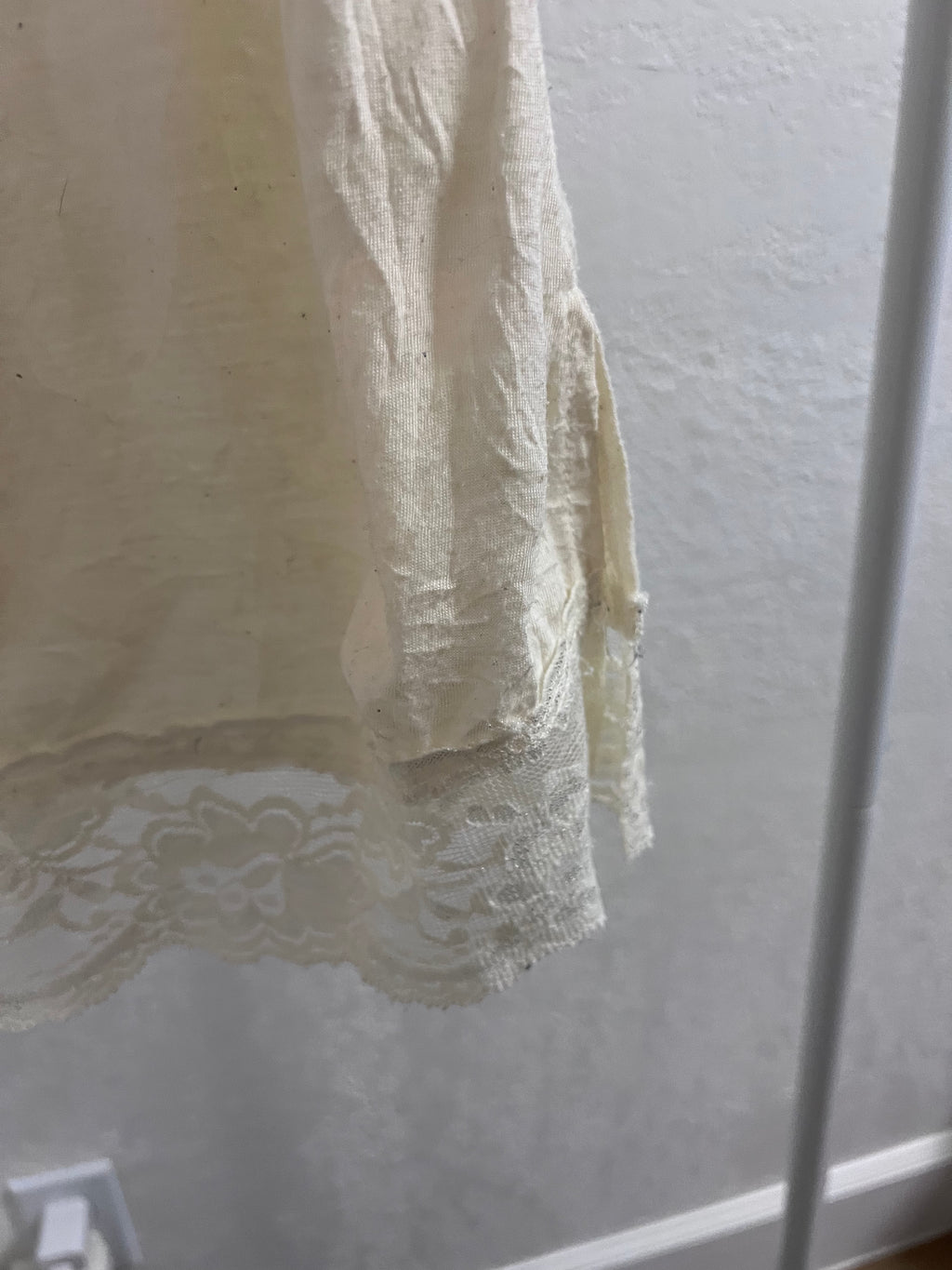 Ivory Lace Trim Cami Top