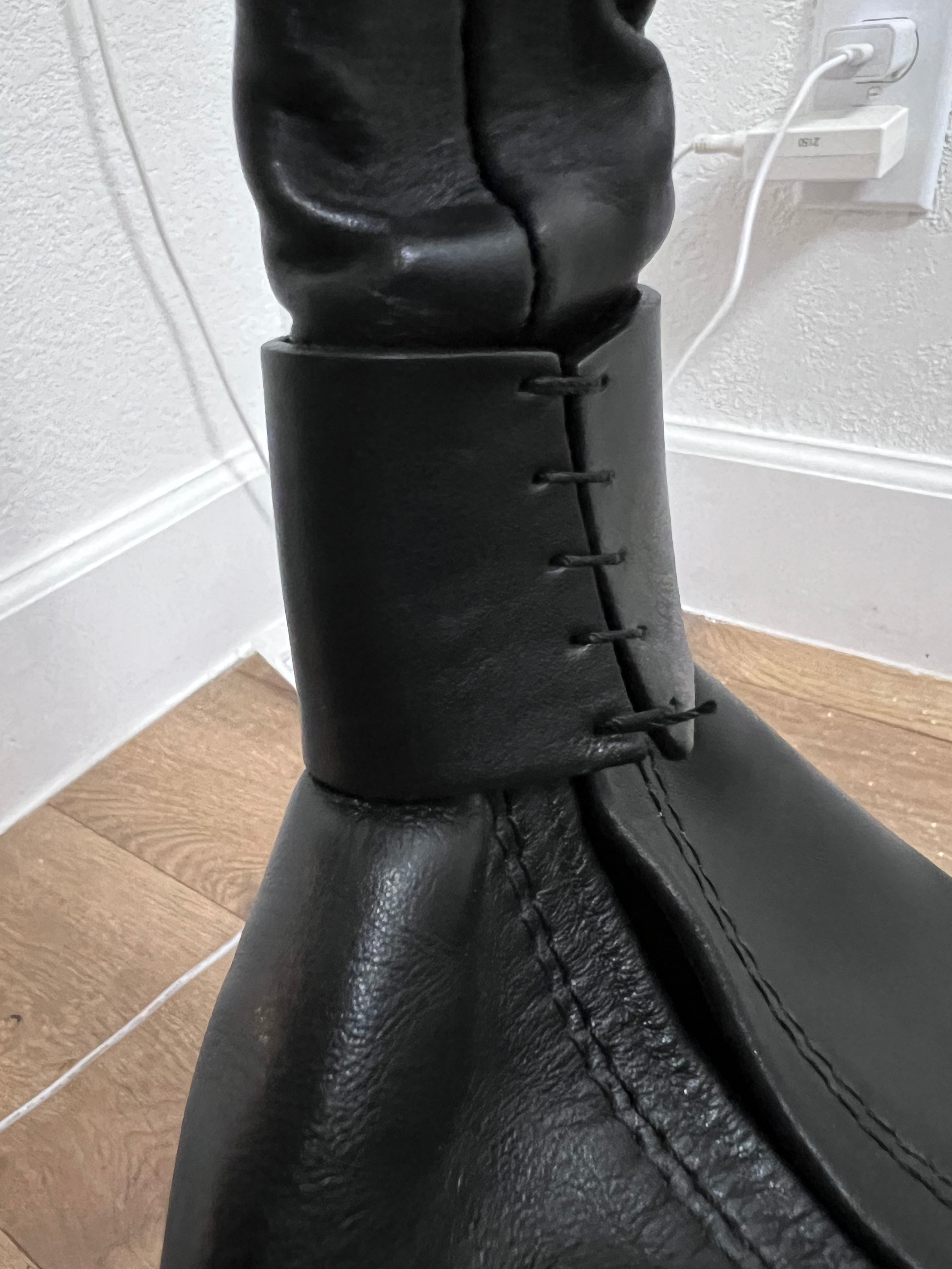 Amerai Italian Leather Ruched Shoulder Bag