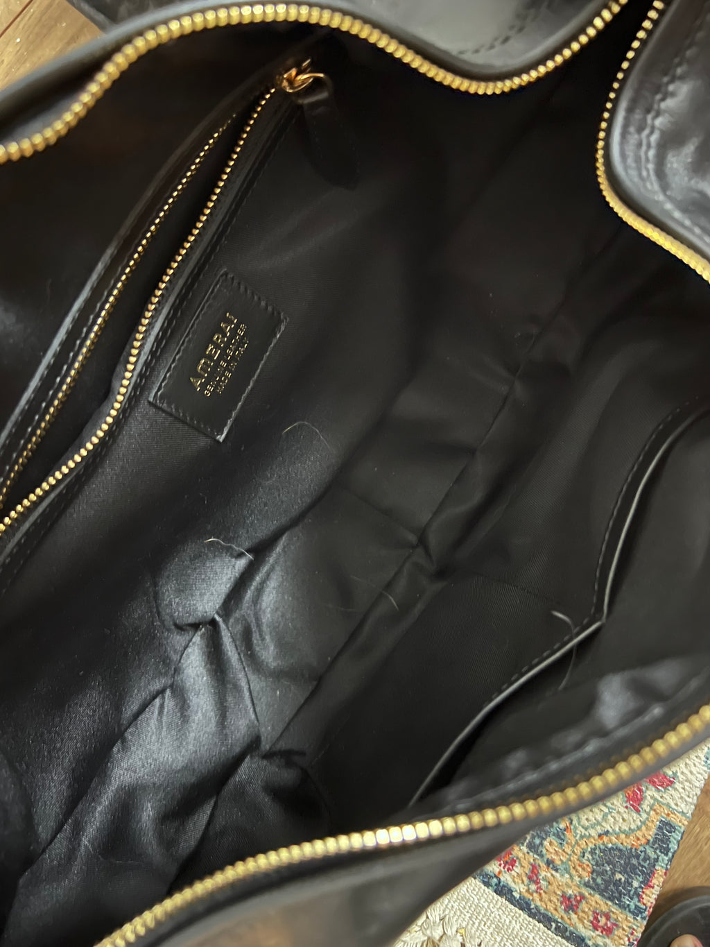 Amerai Italian Leather Ruched Shoulder Bag