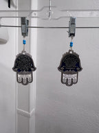 Jewish Bracha Home Blessing Wall Hanging – Hebrew + Spanish (Hamsa Design)