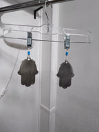 Jewish Bracha Home Blessing Wall Hanging – Hebrew + Spanish (Hamsa Design)