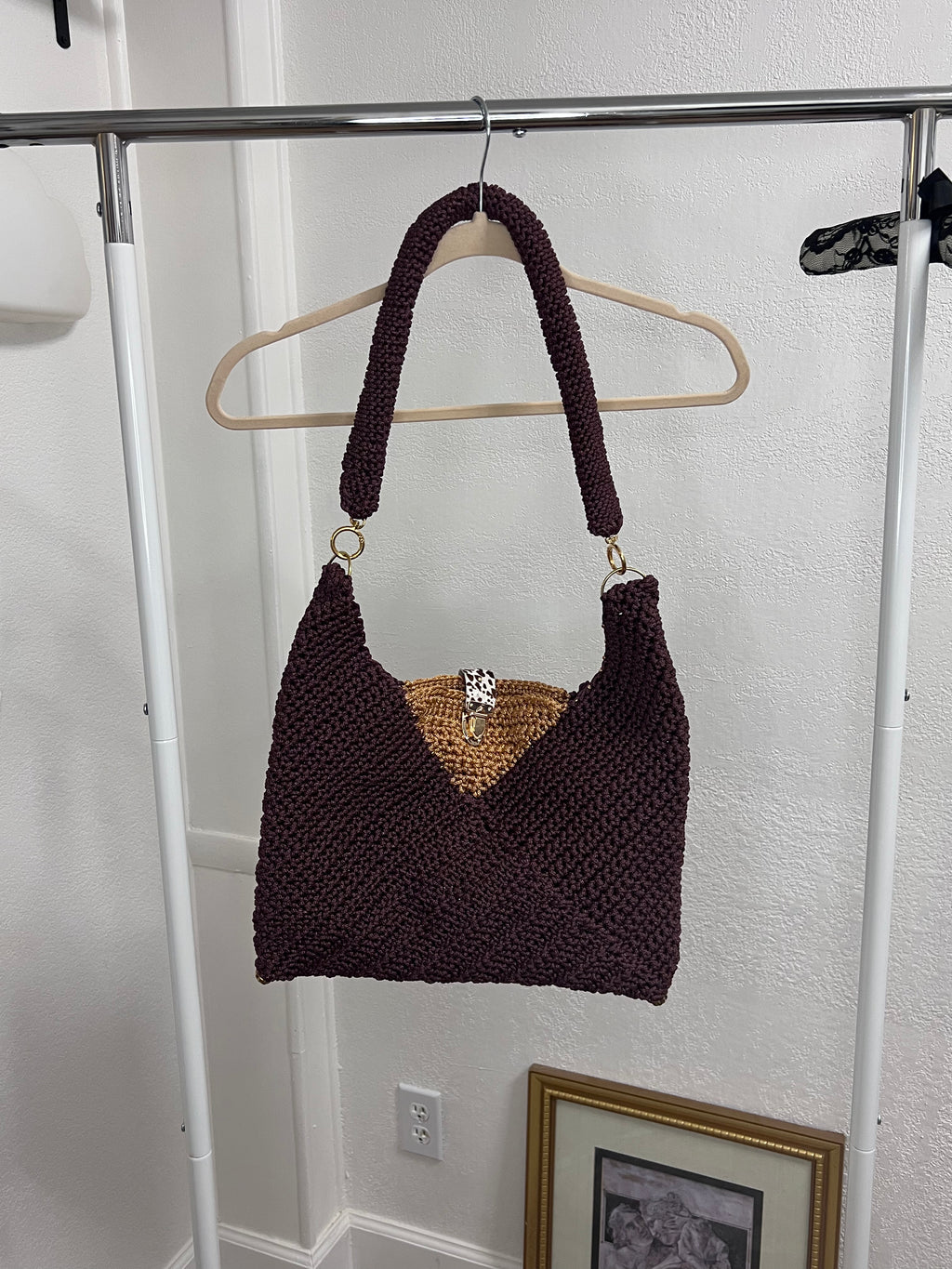 Carmela Crochet Shoulder Bag