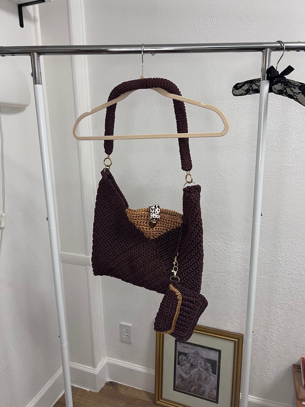 Carmela Crochet Shoulder Bag