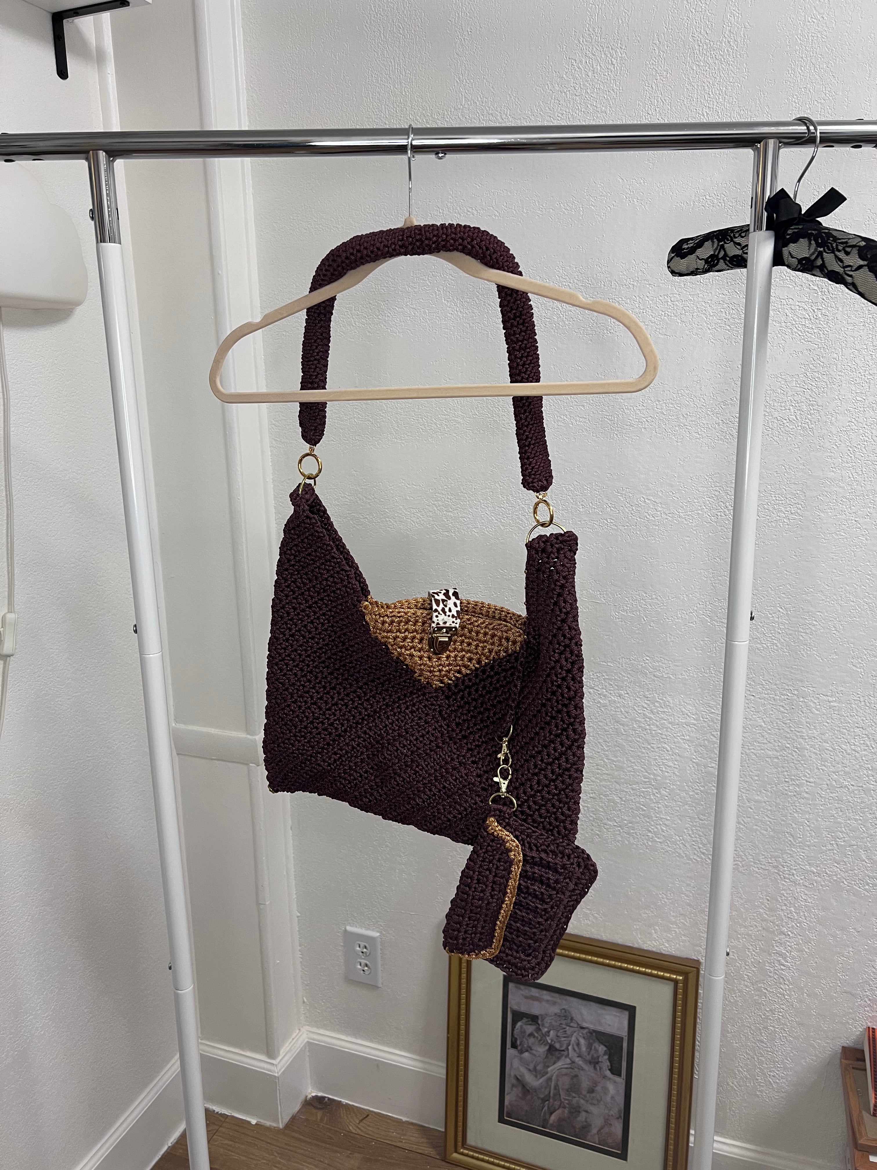 Carmela Crochet Shoulder Bag