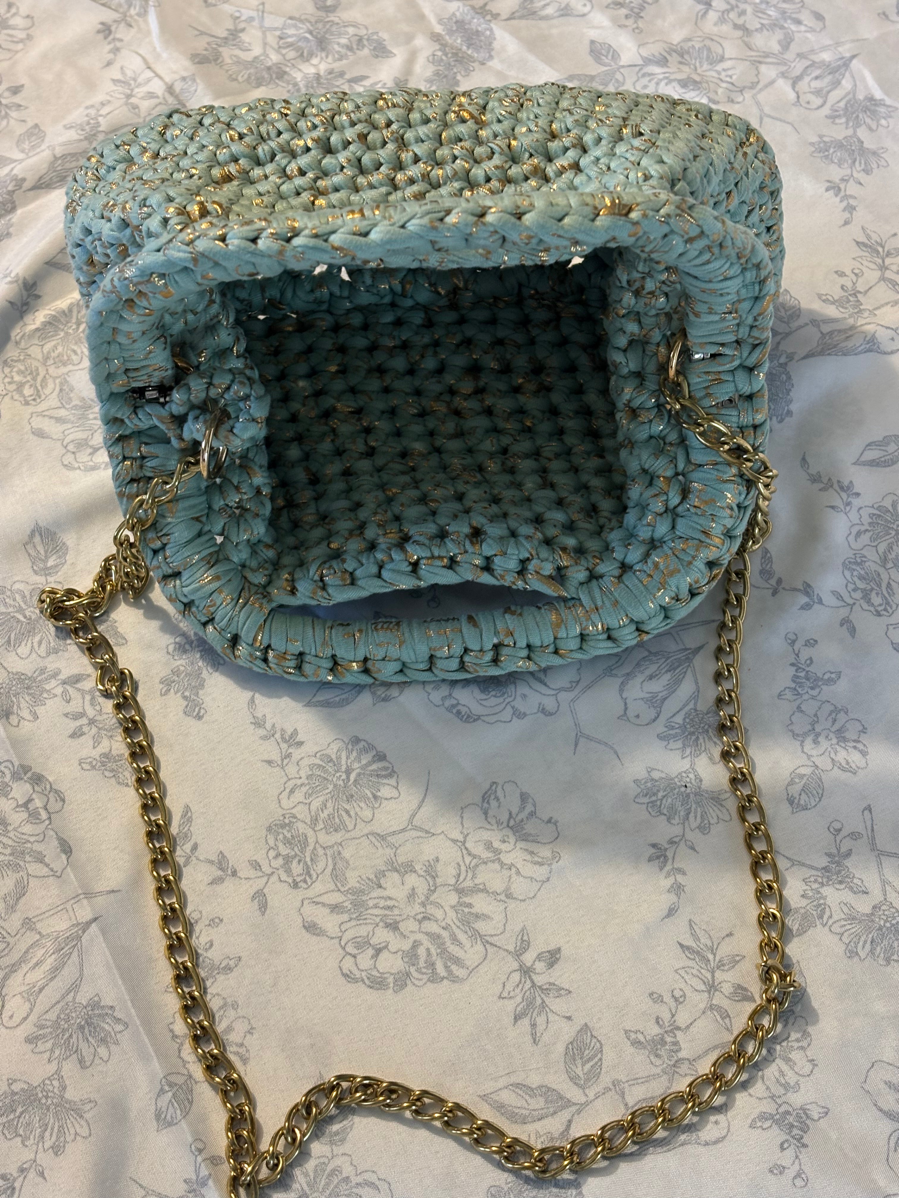 Binah Woven Crochet Handbag