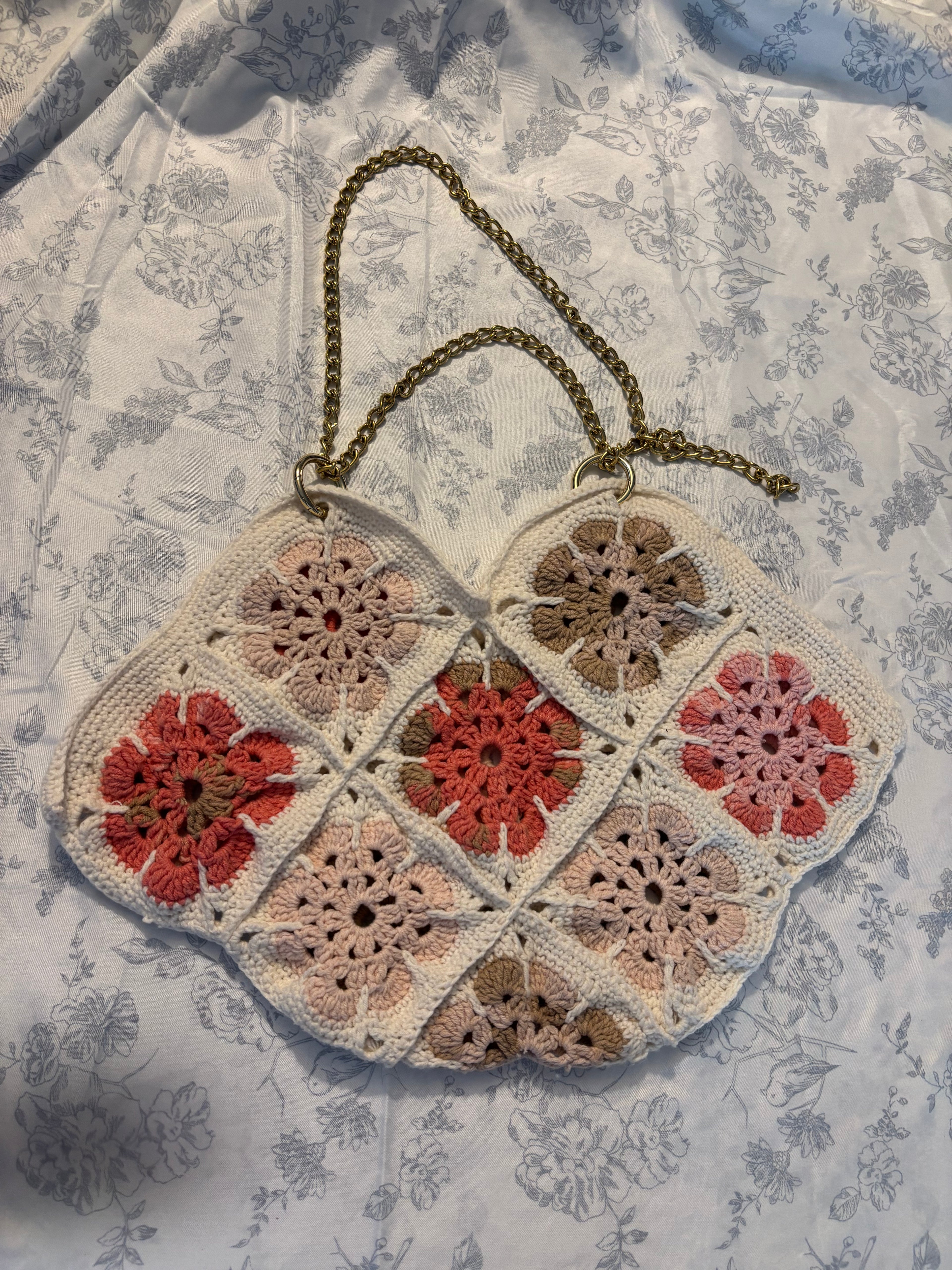 Talia Crochet Floral Patchwork Bag