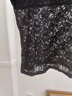 black lace camisole tank