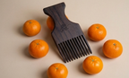 Jeronimo Encino Wood Hair Pick - Anti-Frizz, Static-Free, Ethically-Made, For All Hair Types