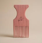 Jeronimo Encino Wood Hair Pick - Anti-Frizz, Static-Free, Ethically-Made, For All Hair Types
