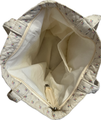 Quilted Ditsy Floral Zip Tote Bag